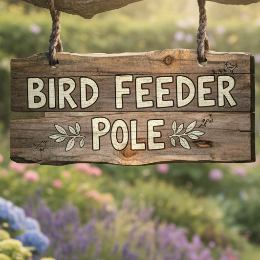 Pole for Birdfeeder